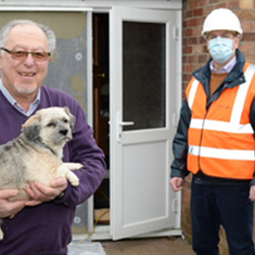 John Davies, and Rob Townley, project manager at Aran Insulation