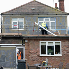 External wall insulation comprises of an insulation layer fixed to the existing exterior wall of a property, which is finished with a protective render or decorative finish